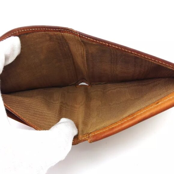 Celine Bi -fold Wallet Macadam Beige PVC x Leather Authentic USED - Picture 9 of 10